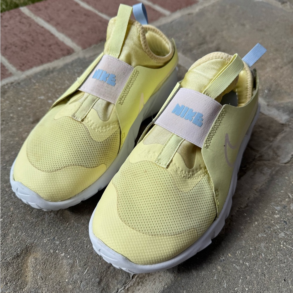 Nike Kids Yellow Slip-On Shoes